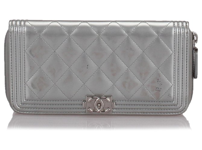 Chanel Boy's Zip Around Wallet