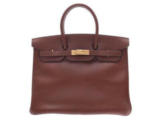 Hermès HERMES BIRKIN 35 Brown Leather  ref.169526