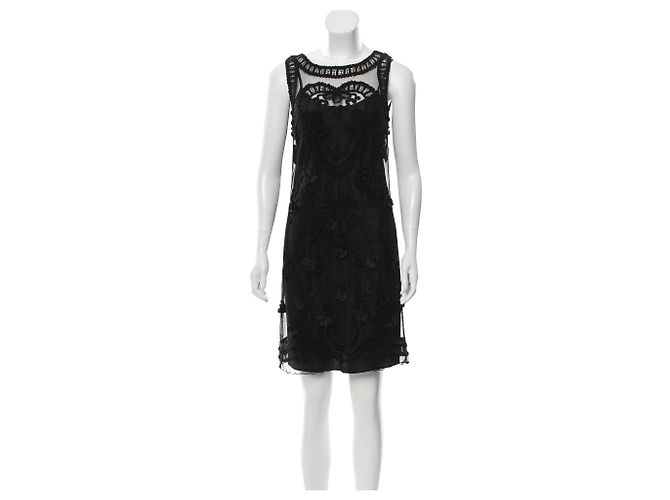 Vestido recto de encaje negro Alice by Temperley