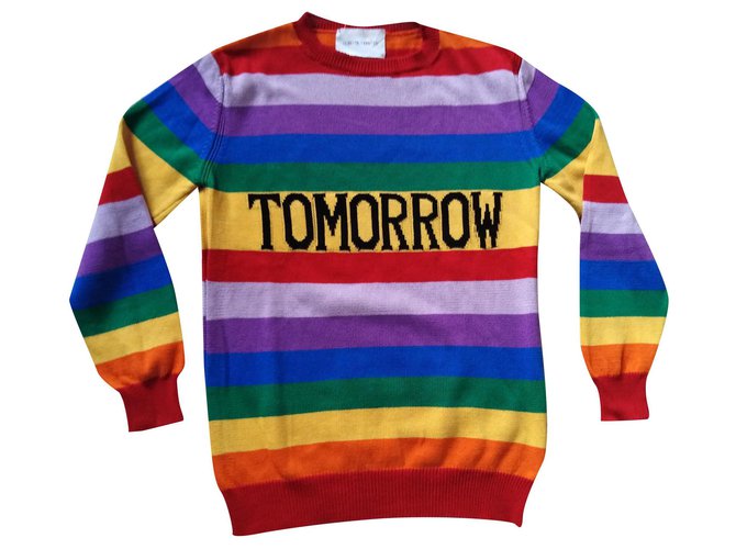 Alberta Ferretti Rainbow Coton Multicolore  ref.169583