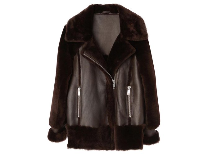 Uterque Coats, Outerwear Prune Fur  ref.169639