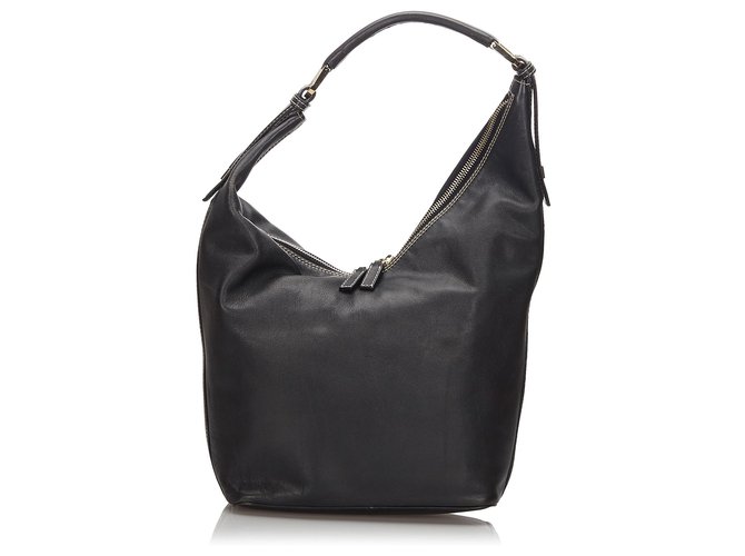 Gucci Black Leather Hobo Bag  ref.169672