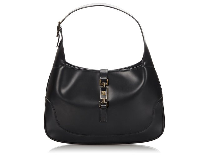 Gucci Black Leather Jackie Shoulder Bag  ref.169698