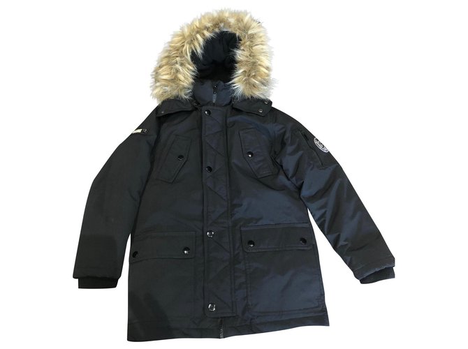 Diesel Boy Coats Outerwear Black Polyester  ref.169752