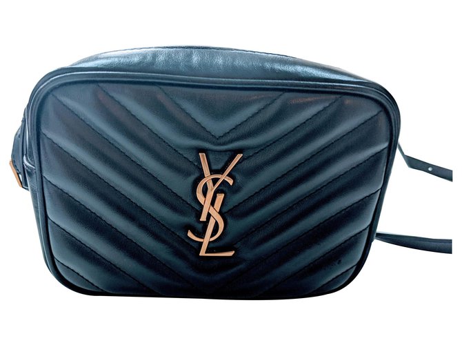 Loulou Yves Saint Laurent Lou Belt Crossbody Camera Bag Black Leather  ref.169834