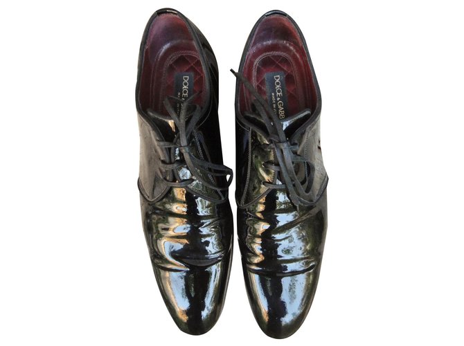 varnished derbies Dolce & Gabbana p 40 Black  ref.169857