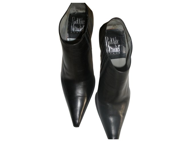 Rodolphe Menudier Ankle Boots Black Leather  ref.169926
