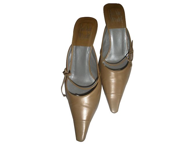 Mules Rodolphe Menudier in pelle beige