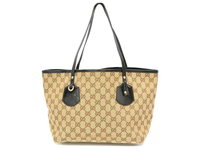 Gucci Shoulder Bag Beige Cloth  ref.169940