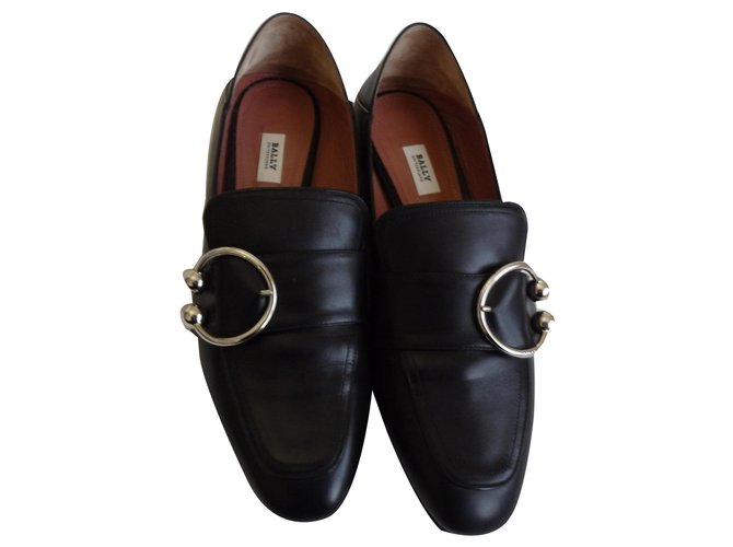 Bally loafers Black Leather  ref.169944