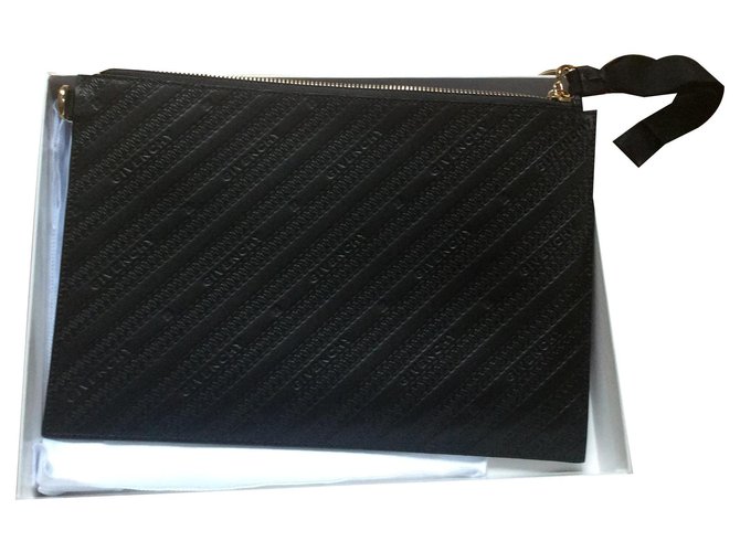 Givenchy Clutch-Taschen Schwarz Leder  ref.170013