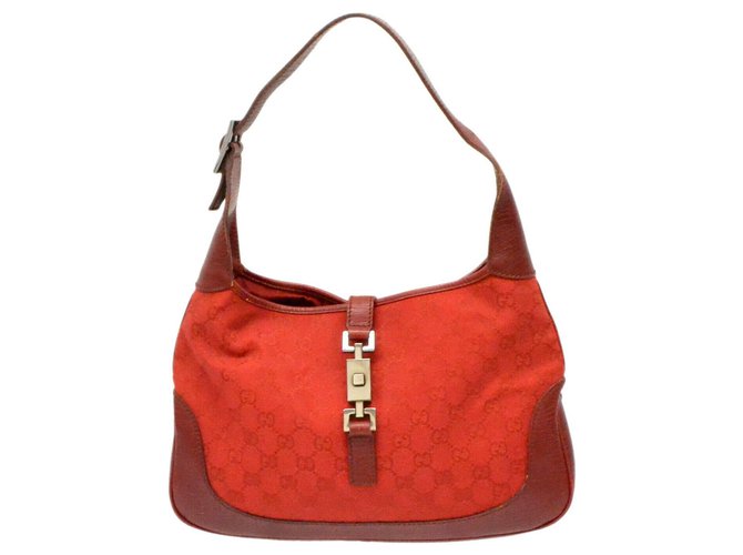 Gucci Jackie Rosso Tela  ref.170033