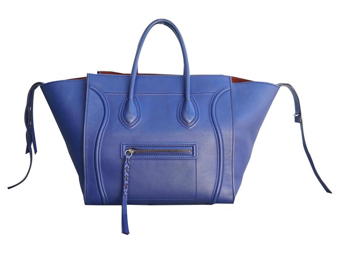 Luggage Céline Handtaschen Blau Leder  ref.170077