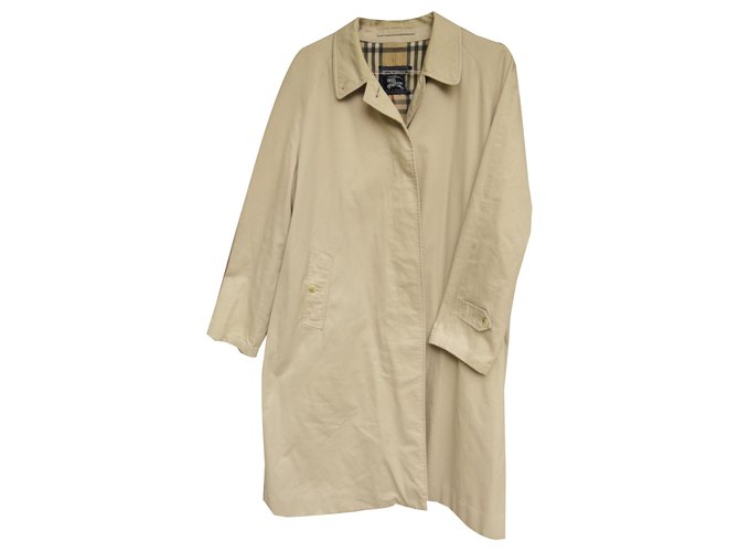Burberry Trench coats Beige Cotton Polyester  ref.170104