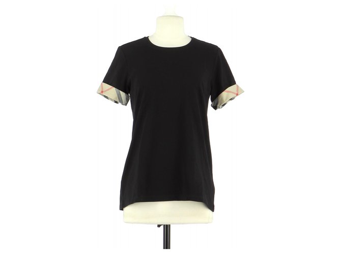 Burberry T-shirt Black Cotton  ref.170163