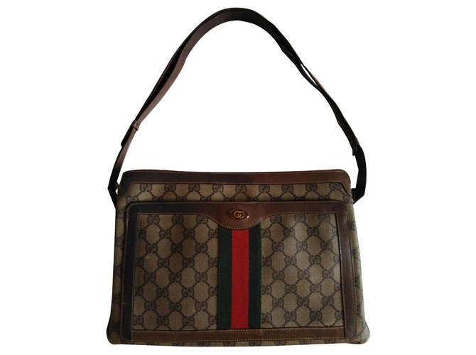 Gucci Ophidia Beige Leather Cloth  ref.170214