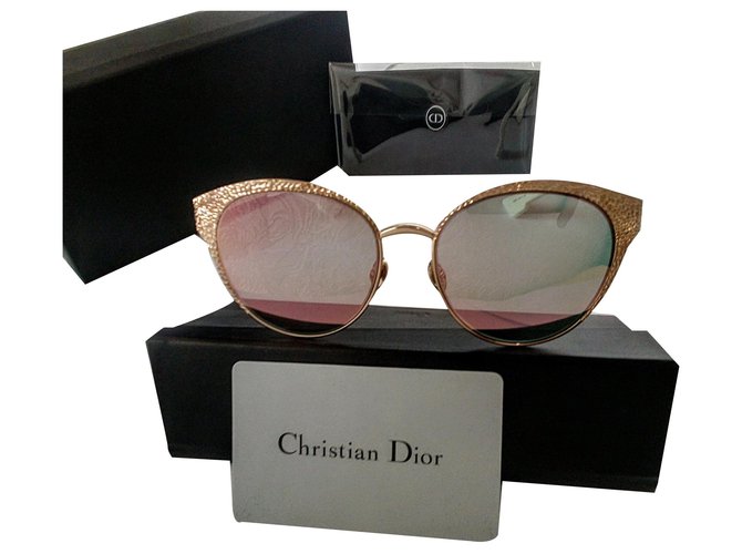 Sonnenbrille Christian Dior einzigartige Limited Edition Collection 2019 Golden Metall  ref.170222