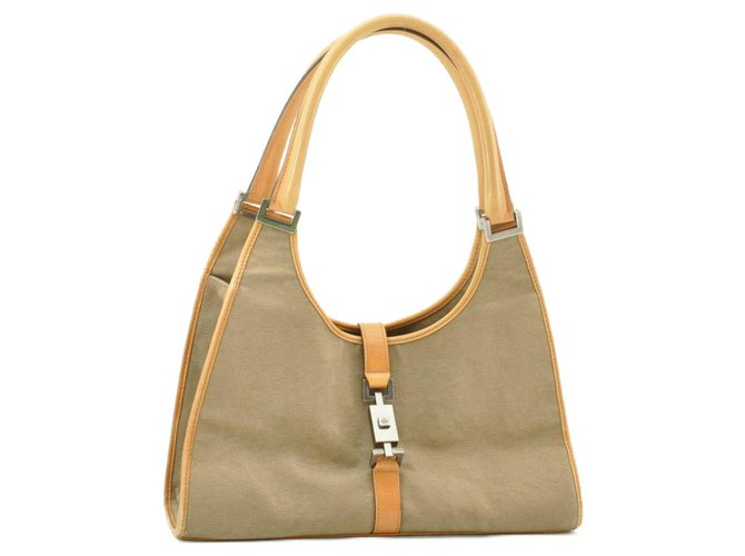 Gucci Shoulder Bag Khaki Cloth  ref.170290