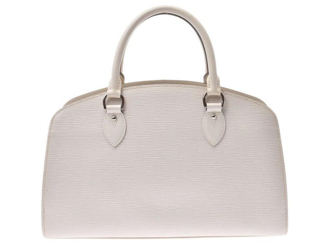 Louis Vuitton Epi Ponneuf PM White Leather  ref.170293