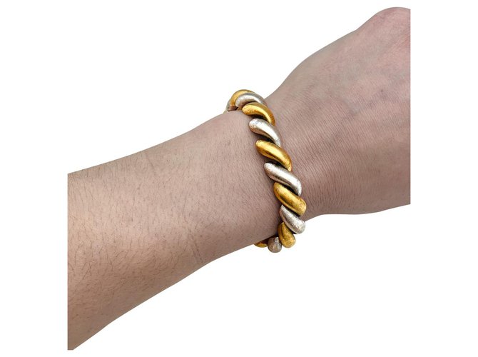 inconnue Two tone gold bracelet. White gold Yellow gold  ref.170368