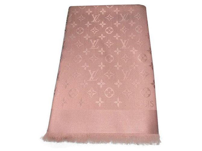 Louis Vuitton Monogram shine Pink Silk  ref.170397