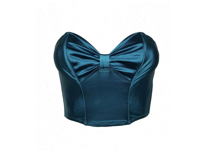 Christian Dior Tops Blue Turquoise Polyamide  ref.170398