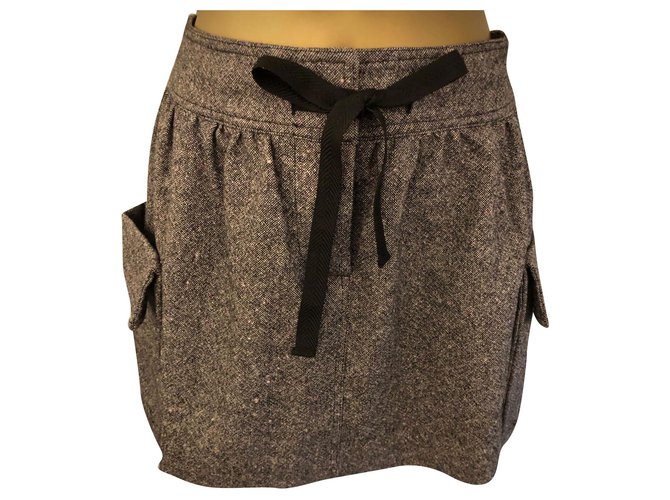 Max & Co Skirts Grey Polyester Wool Elastane Polyamide Acrylic  ref.170556