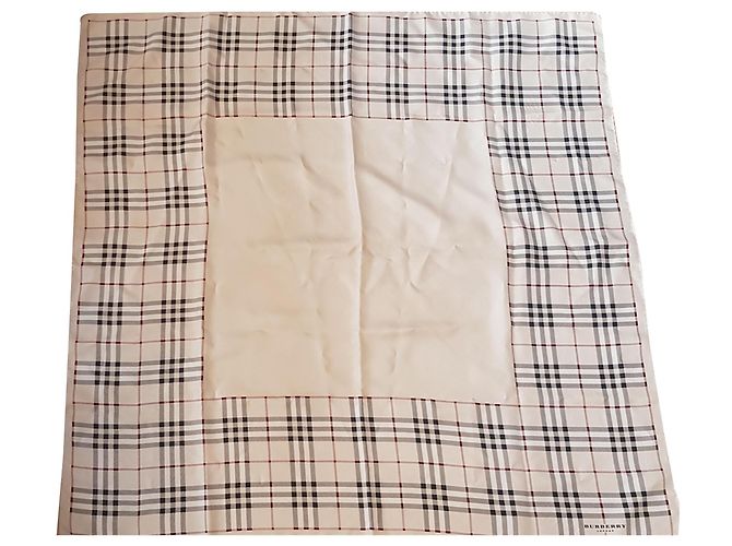 Burberry Sciarpe di seta Beige