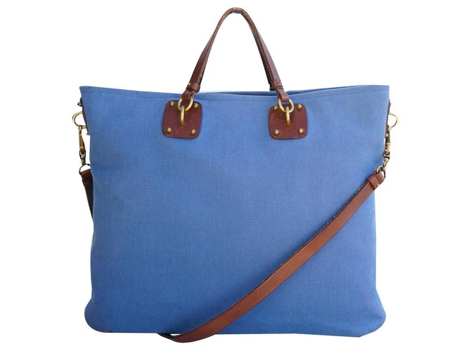 Bottega Veneta Handbags Blue Cloth  ref.170636