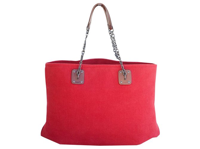 Bottega Veneta Handbags Dark red Cloth  ref.170641
