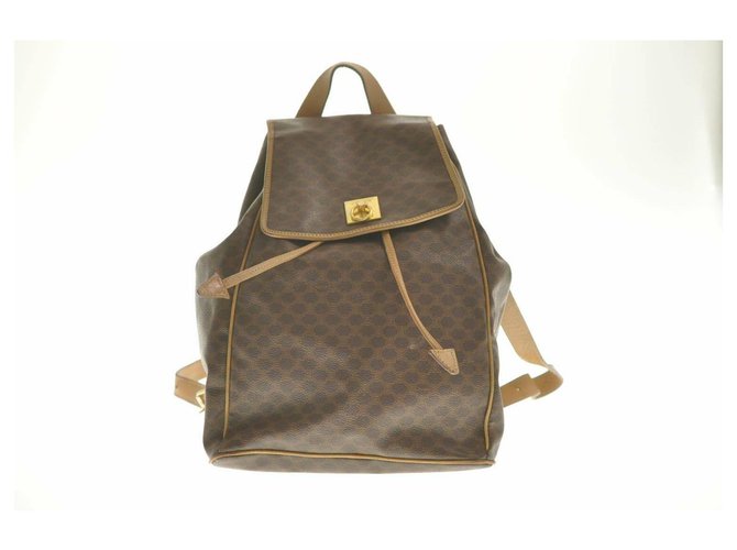Céline Macadam Backpack Brown Leather  ref.170847