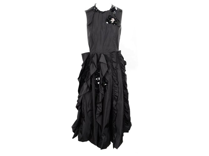 moncler black dress