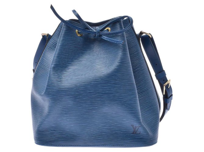 Louis Vuitton Epi Petit Noe Blue Leather  ref.170896