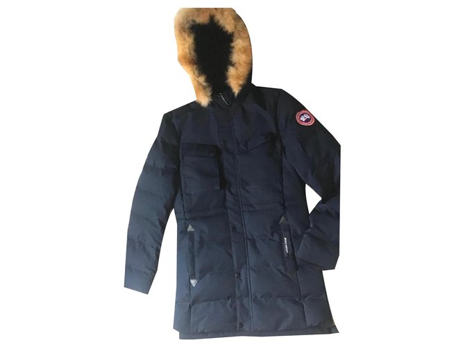 Canada Goose Coats, Outerwear Navy blue Synthetic  ref.171118