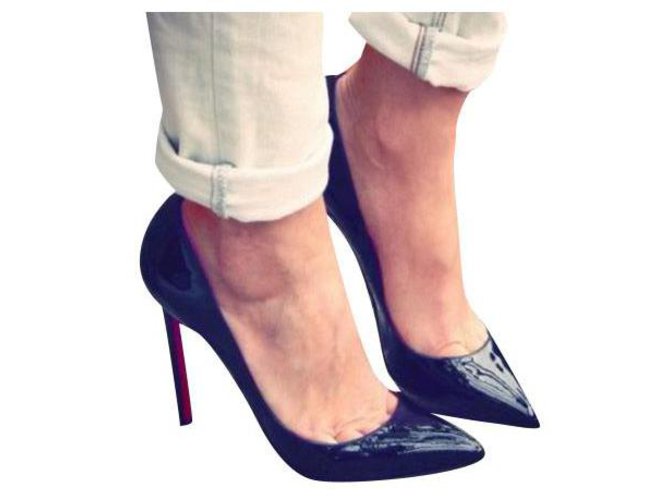Christian Louboutin Pigalle Black Patent leather  ref.171229