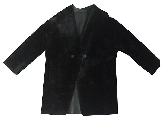 Autre Marque DER RUF - Reversible Shearling Coat Schwarz