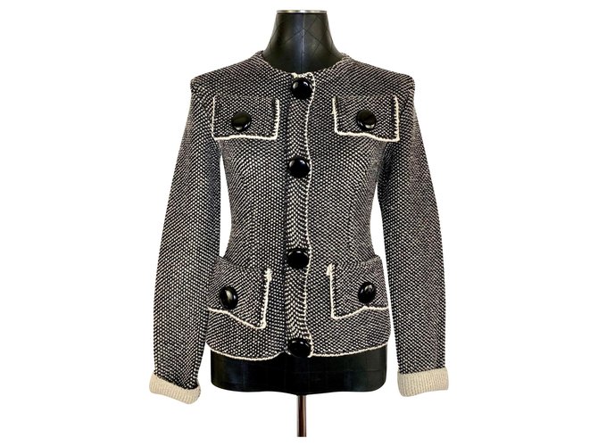 Louis Vuitton Mélange wool jacket Black Cashmere Viscose ref