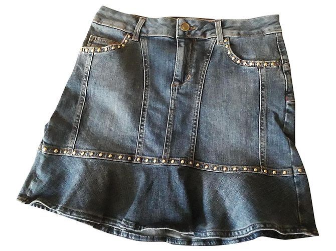 Liu.Jo Minigonna Lui Jo in denim blu con borchie