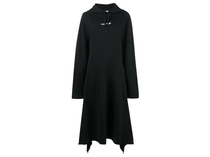 Vêtements Robe à capuche emblématique Coton Polyester Noir  ref.171303