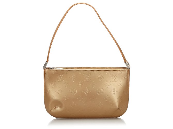 Mat Fowler do monograma do ouro de Louis Vuitton Dourado Couro  ref.171359