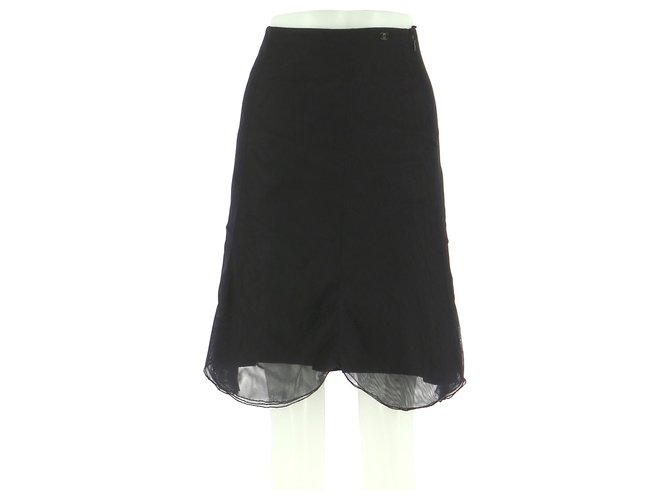Chanel Skirt suit Black Polyamide  ref.171400