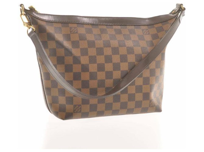 Louis Vuitton Damier Ebene Shoulder Bag Brown Cloth  ref.171484