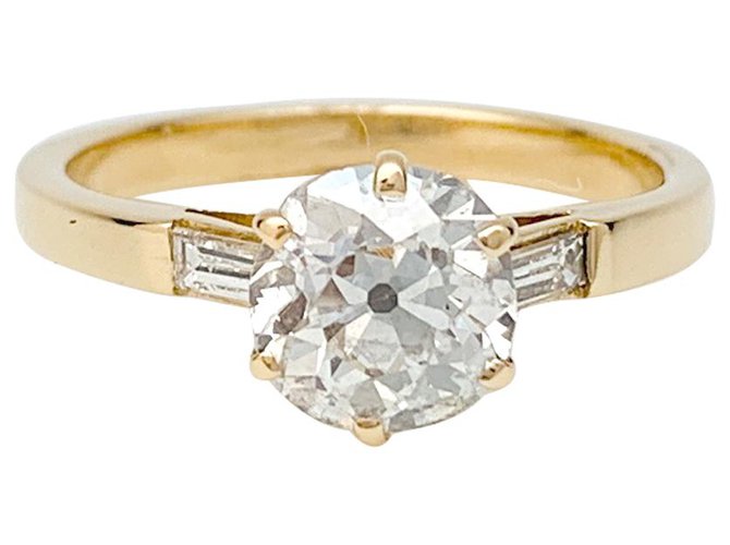 inconnue Ring aus Gelbgold, alter Diamant. Gelbes Gold  ref.171503