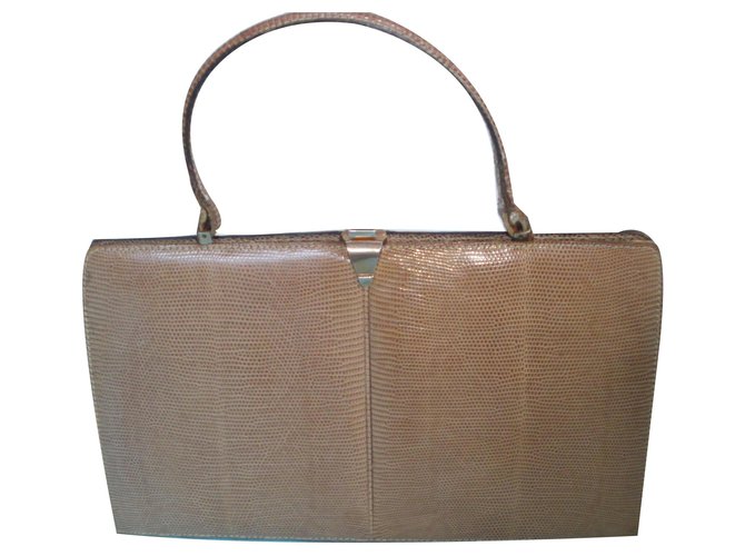 Autre Marque Handbags Beige Exotic leather  ref.171521