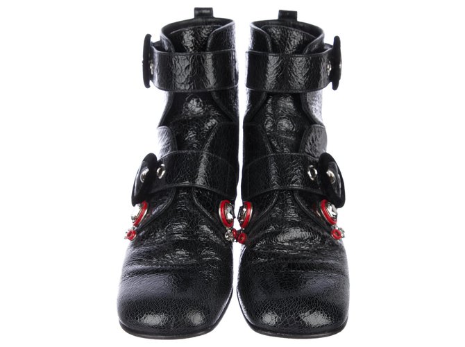 dior patent leather boots