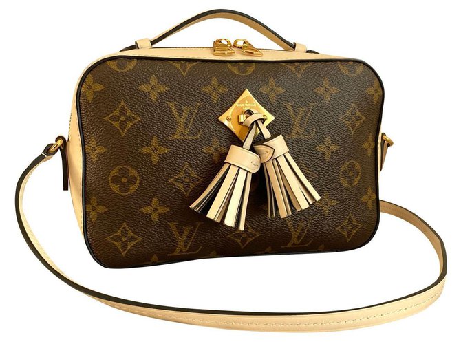 Louis Vuitton Saintonge Monogram Creme Shoulder Bag