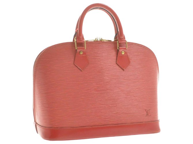 Louis Vuitton Epi Alma Red Leather  ref.171606