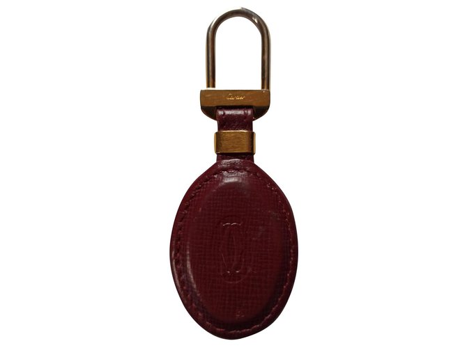 Must de Cartier Dark red Leather  ref.171667