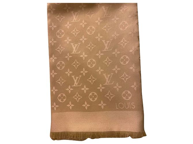 Louis Vuitton Monogramm-Schal Sand Seide