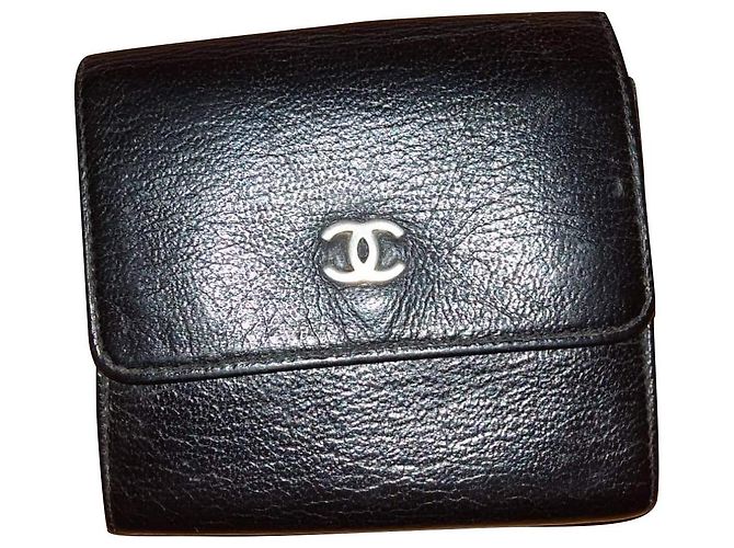 Chanel Black Leather Wallet